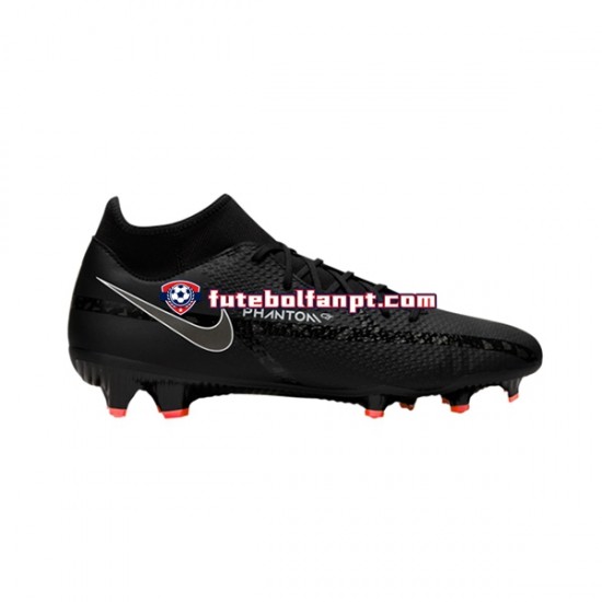 Cinza Preto Nike Phantom GT2 Shadow Academy DF FGMG Chuteiras de futebol