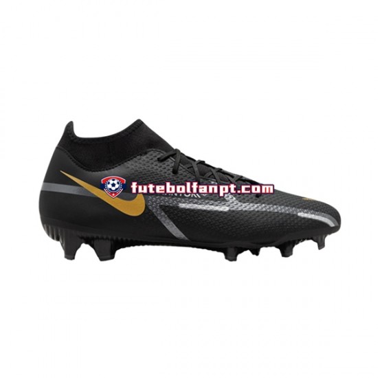 Preto Nike Phantom GT2 Shadow Academy DF FGMG Chuteiras de futebol