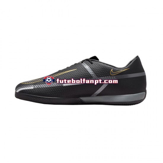 Preto Nike Phantom GT2 Shadow Academy IC Halle Chuteiras de futebol