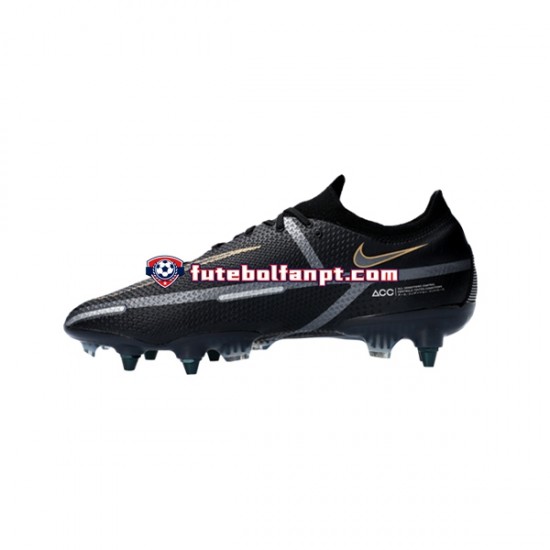 Preto Nike Phantom GT2 Shadow Elite SG Pro AC Chuteiras de futebol