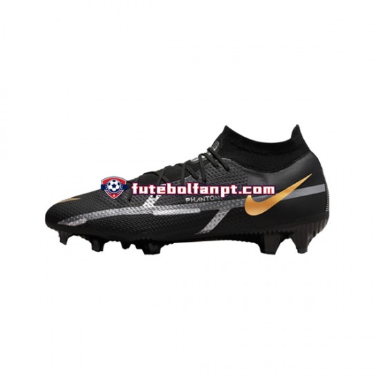 Preto Nike Phantom GT2 Shadow Pro DF FG Chuteiras de futebol