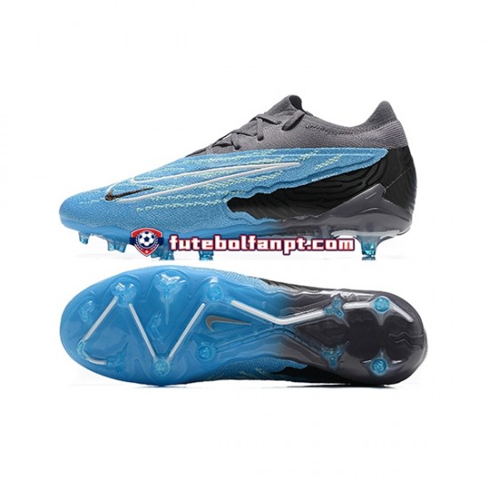 Azul Preto Nike Phantom GX Elite FG Chuteiras de futebol