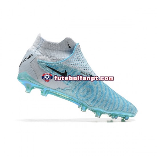 Azul Amarelo Branco Nike Phantom GX Elite FG Chuteiras de futebol