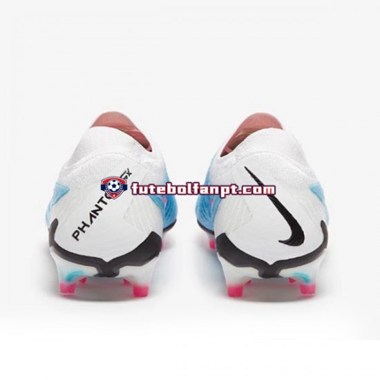 Azul Branco Nike Phantom GX Elite FG Chuteiras de futebol