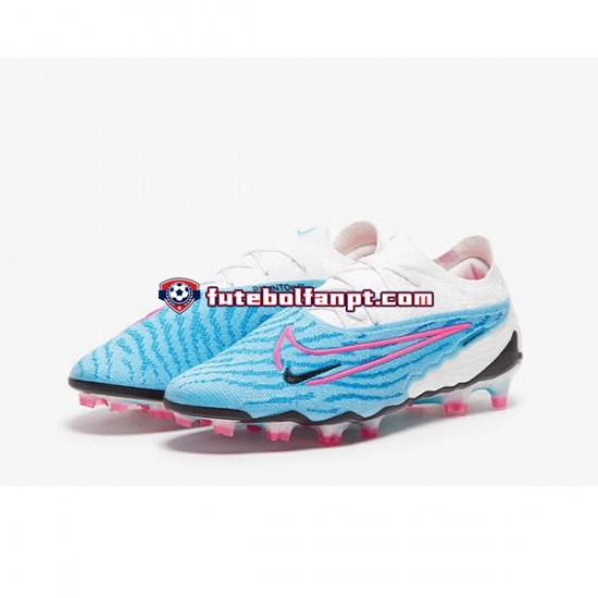 Azul Branco Nike Phantom GX Elite FG Chuteiras de futebol