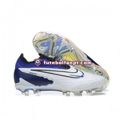 Roxo Branco Nike Phantom GX Elite FG Chuteiras de futebol