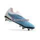 Azul Branco Nike Phantom GX Elite SG Chuteiras de futebol