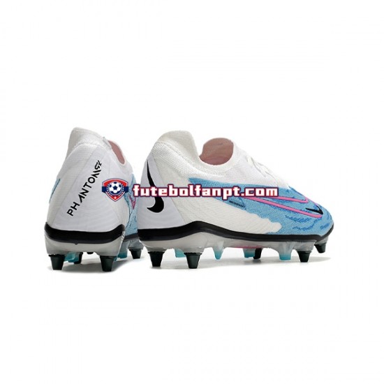 Azul Branco Nike Phantom GX Elite SG Chuteiras de futebol