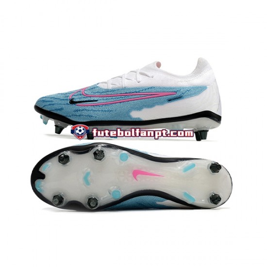 Azul Branco Nike Phantom GX Elite SG Chuteiras de futebol