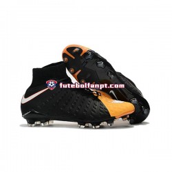 Laranja Preto Nike Phantom Hypervenom 3 Elite DF FG Chuteiras de futebol