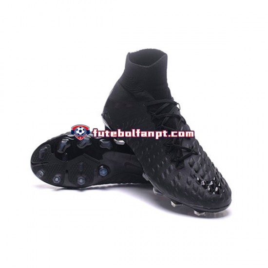 Preto Nike Phantom Hypervenom 3 Elite DF FG Chuteiras de futebol