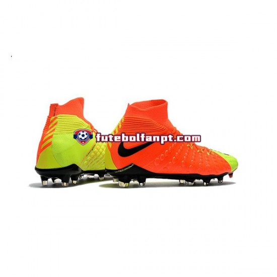 Laranja Amarelo Nike Phantom Hypervenom 3 Elite DF FG Chuteiras de futebol