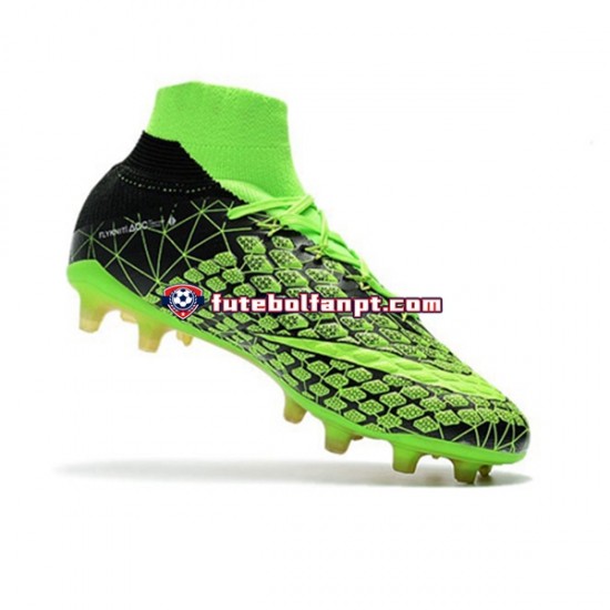 Verde Preto Nike Phantom Hypervenom III Elite DF FG Chuteiras de futebol