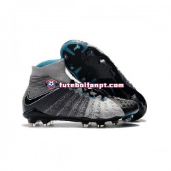 Cinza Preto Nike Phantom Hypervenom III Elite DF FG Chuteiras de futebol