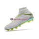 Cinza Branco Nike Phantom Hypervenom III Elite DF FG Chuteiras de futebol