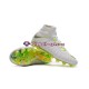 Cinza Branco Nike Phantom Hypervenom III Elite DF FG Chuteiras de futebol