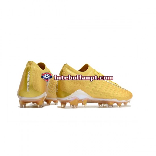 Amarelo Nike Phantom Ultra Venom FG Chuteiras de futebol