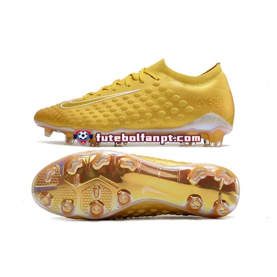 Amarelo Nike Phantom Ultra Venom FG Chuteiras de futebol