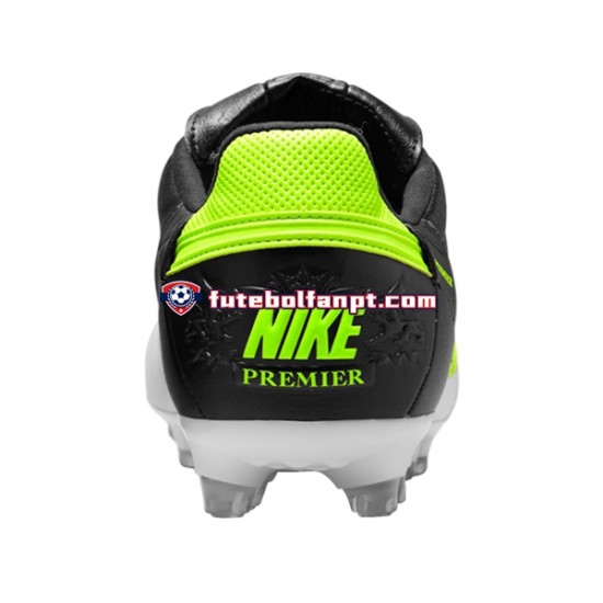 Amarelo Branco Preto Nike Premier III FG Chuteiras de futebol