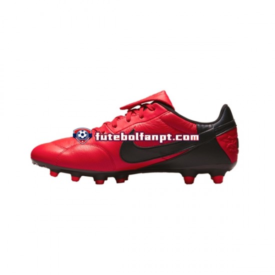 Vermelho Preto Nike Premier III FG Chuteiras de futebol