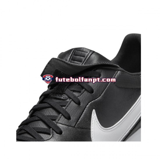 Branco Preto Nike Premier III IC Halle Chuteiras de futebol