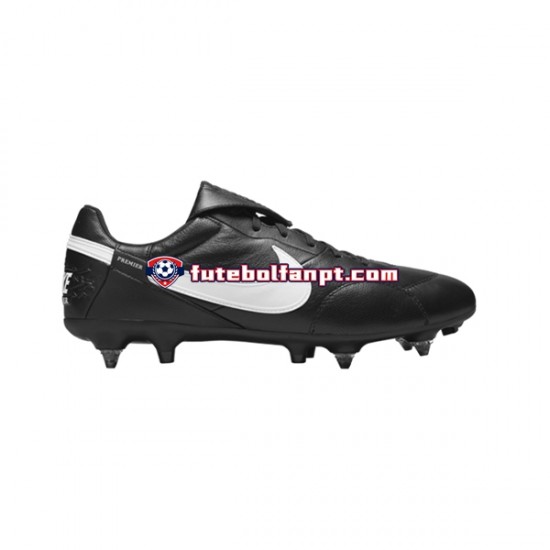 Branco Preto Nike Premier III SG Pro AC Chuteiras de futebol