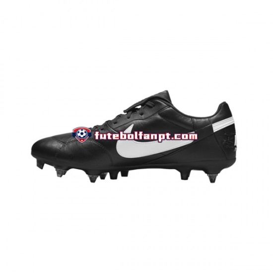 Branco Preto Nike Premier III SG Pro AC Chuteiras de futebol