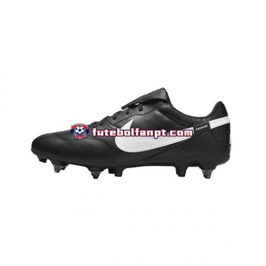 Branco Preto Nike Premier III SG Pro AC Chuteiras de futebol