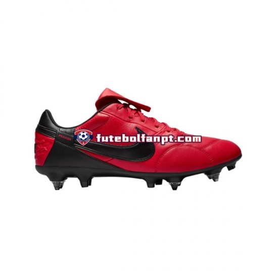 Vermelho Preto Nike Premier III SG Pro AC Chuteiras de futebol