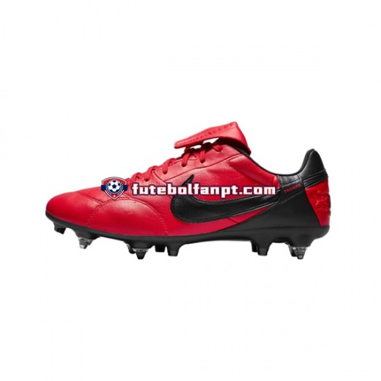 Vermelho Preto Nike Premier III SG Pro AC Chuteiras de futebol