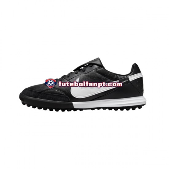 Branco Preto Nike Premier III TF Chuteiras de futebol