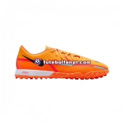 Laranja Nike React Phantom GT2 Blueprint Pro TF Chuteiras de futebol