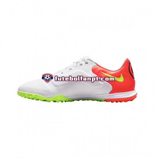 Branco Nike React Tiempo Legend IX Motivation Pro TF Chuteiras de futebol