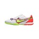 Branco Nike React Tiempo Legend IX Motivation Pro TF Chuteiras de futebol