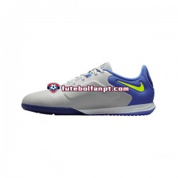 Cinza Azul Amarelo Nike React Tiempo Legend IX Recharge Pro IC Halle Chuteiras de futebol