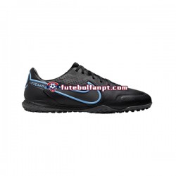 Azul Preto Nike React Tiempo Legend IX Renew Pro TF Chuteiras de futebol