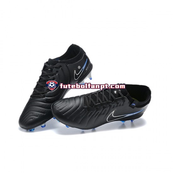 Azul Preto Nike Tiempo Legend 10 Elite FG Chuteiras de futebol