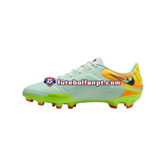 Azul Verde Nike Tiempo Legend IX Bonded Academy FGMG Chuteiras de futebol