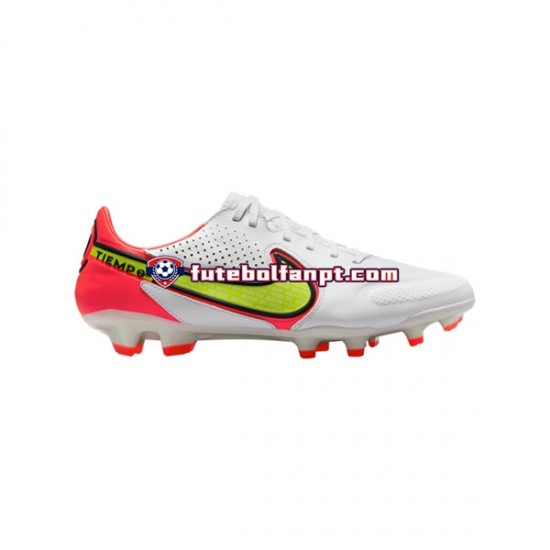 Vermelho Amarelo Branco Nike Tiempo Legend IX Motivation Pro FG Chuteiras de futebol