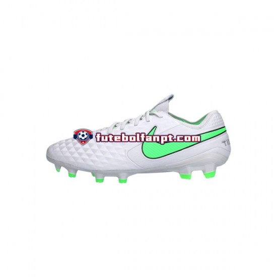 Branco Verde Nike Tiempo Legend VIII Spectrum Elite FG Chuteiras de futebol