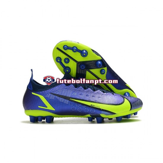 Azul Verde Nike Vapor 14 Elite PRO AG Chuteiras de futebol