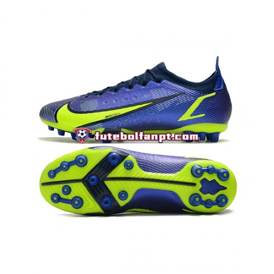 Azul Verde Nike Vapor 14 Elite PRO AG Chuteiras de futebol