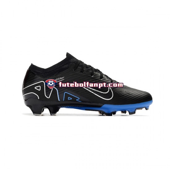 Azul Preto Nike Zoom Vapor 15 Elite SE FG Chuteiras de futebol