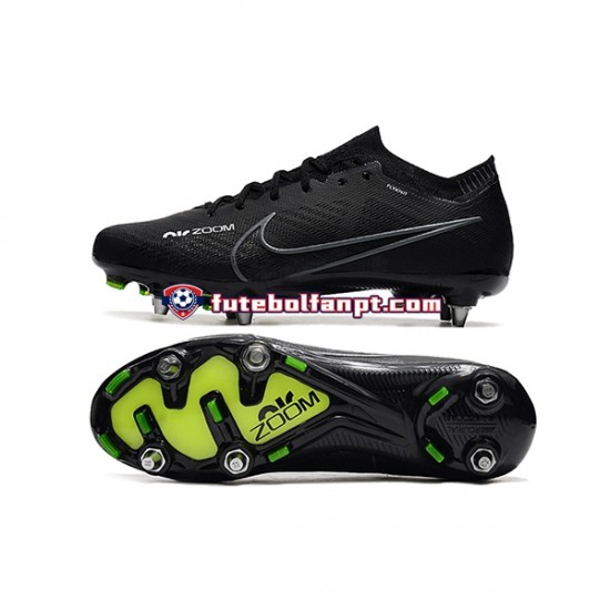 Preto Nike Zoom Vapor Xv Elite Pro SG Chuteiras de futebol