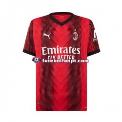 Camisola Principal AC Milan Charles De Ketelaere 90 Época 2023/2024 Manga Curta ,Criança