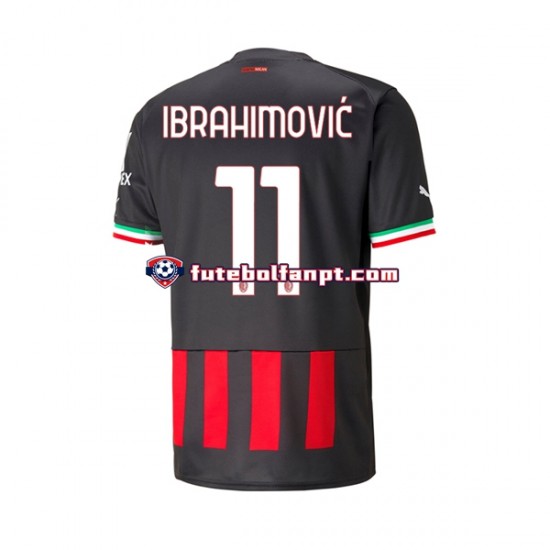 Camisola Principal AC Milan Ibrahimovic 11 Época 2022/2023 Manga Curta ,Homem