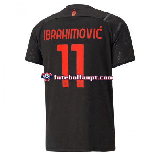 Camisola Alternativa (2ª) AC Milan Ibrahimovic 11 Época 2021/2022 Manga Curta ,Homem