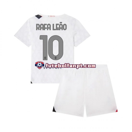 Camisola Alternativo AC Milan Rafael Leao 10 Época 2023/2024 Manga Curta ,Criança