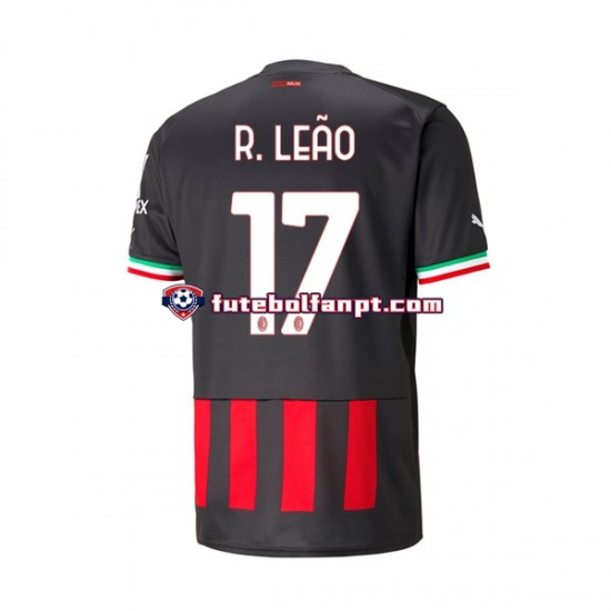 Camisola Principal AC Milan Rafael Leao 17 Época 2022/2023 Manga Curta ,Homem