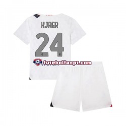 Camisola Alternativo AC Milan Simon Kjaer 24 Época 2023/2024 Manga Curta ,Criança